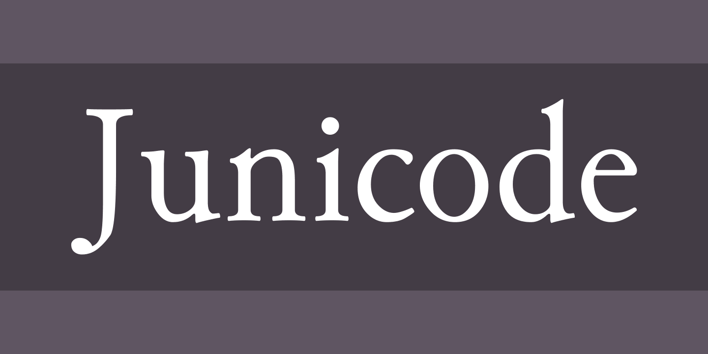 Пример шрифта Junicode #1